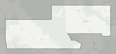 Montrose County CO county basemap context