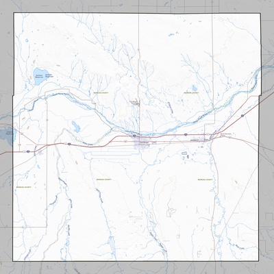 Morgan County CO USGS topo map