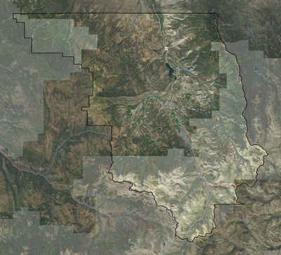 Ouray County CO USGS imagery and topo map