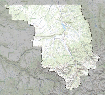 Ouray County CO USGS topo map