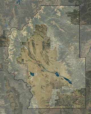 Park County CO USGS imagery and topo map