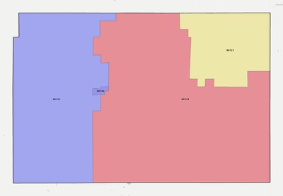 Phillips County CO ZIP code boundaries map