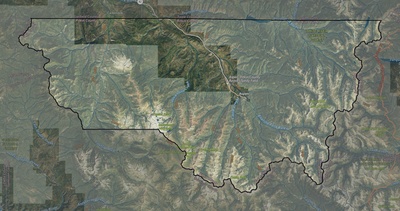 Pitkin County CO USGS imagery and topo map