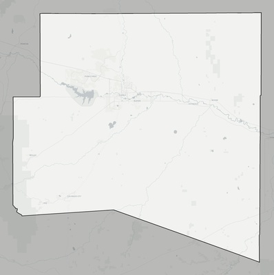Pueblo County CO county basemap context