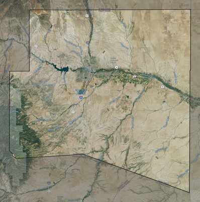 Pueblo County CO USGS imagery and topo map