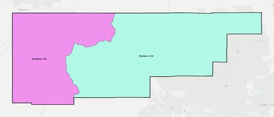 Rio Blanco County CO townships and subdivisions map