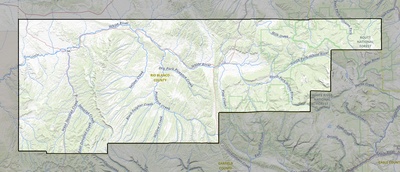 Rio Blanco County CO USGS topo map