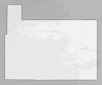Rio Grande County CO county basemap context