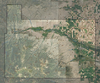 Rio Grande County CO USGS imagery and topo map