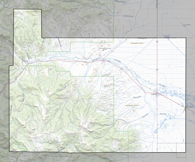 Rio Grande County CO USGS topo map