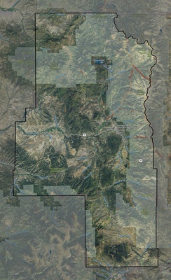 Routt County CO USGS imagery and topo map