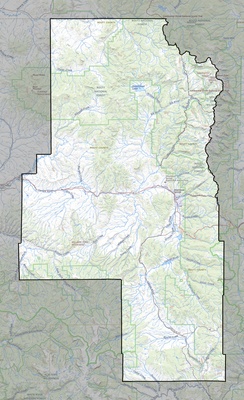 Routt County CO USGS topo map