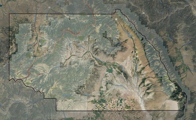 Saguache County CO USGS imagery and topo map