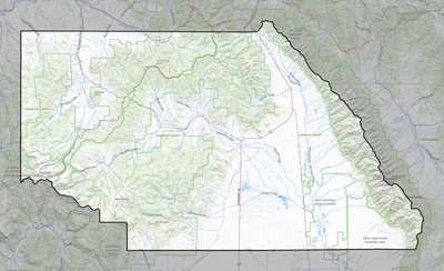 Saguache County CO USGS topo map