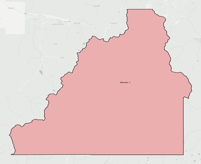 San Juan County CO school district boundaries map