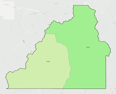 San Juan County CO ZIP code boundaries map