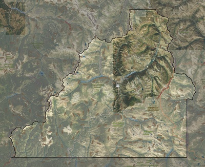 San Juan County CO USGS imagery and topo map