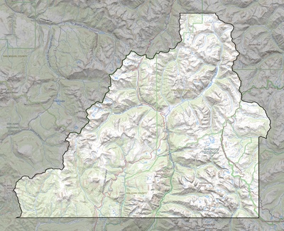 San Juan County CO USGS topo map