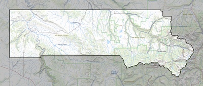 San Miguel County CO USGS topo map