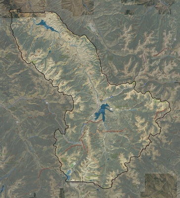 Summit County CO USGS imagery and topo map