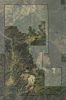 Teller County CO USGS imagery and topo map