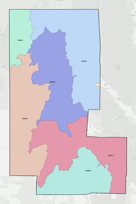 Teller County CO ZIP code boundaries map