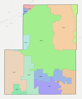 Washington County CO ZIP code boundaries map