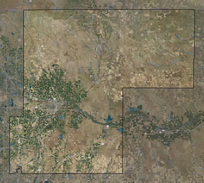 Weld County CO USGS imagery and topo map