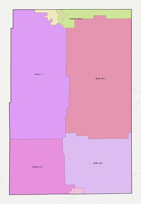 Yuma County CO school district boundaries map