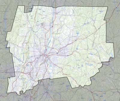 Capitol County CT USGS topo map