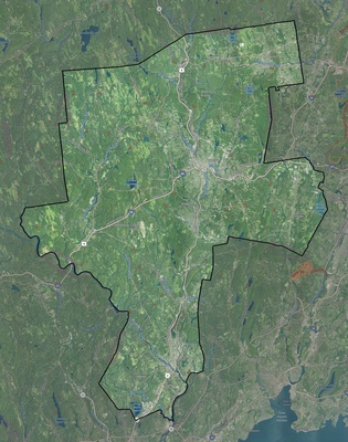 Naugatuck Valley County CT USGS imagery and topo map