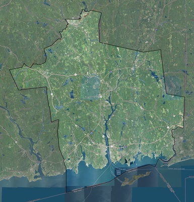 Southeastern Connecticut County CT USGS imagery and topo map