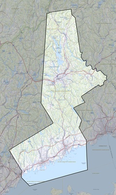 Western Connecticut County CT USGS topo map