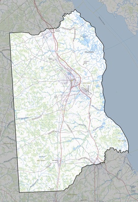 Kent County DE USGS topo map