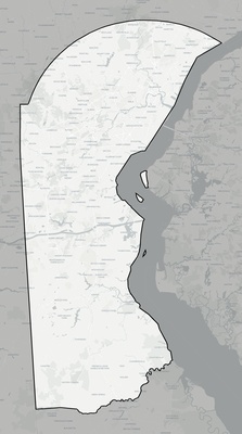 New Castle County DE county basemap context