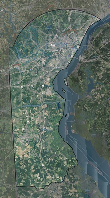 New Castle County DE USGS imagery and topo map