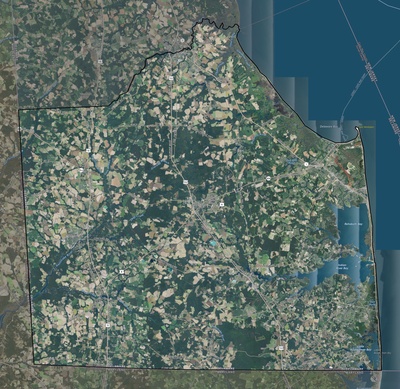 Sussex County DE USGS imagery and topo map
