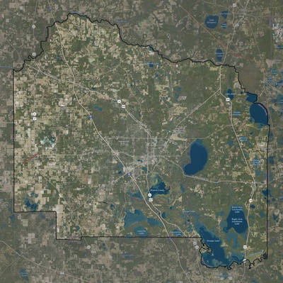 Alachua County FL USGS imagery and topo map