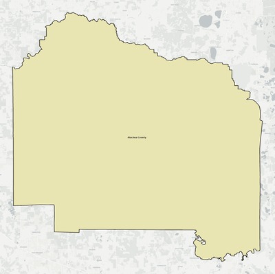 Alachua County FL school district boundaries map