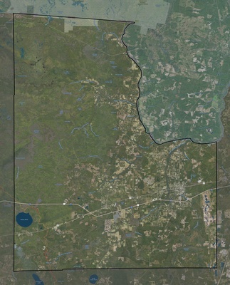 Baker County FL USGS imagery and topo map