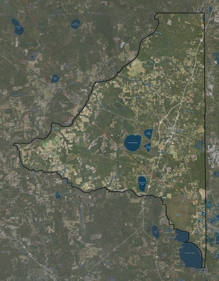 Bradford County FL USGS imagery and topo map