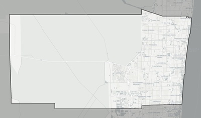 Broward County FL county basemap context