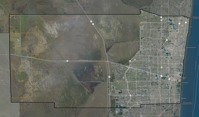 Broward County FL USGS imagery and topo map