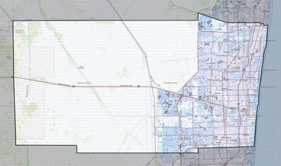 Broward County FL USGS topo map