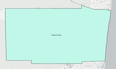 Broward County FL school district boundaries map