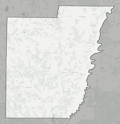 Calhoun County FL county basemap context