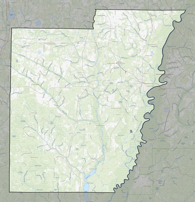 Calhoun County FL USGS topo map