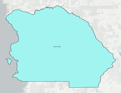 Citrus County FL school district boundaries map