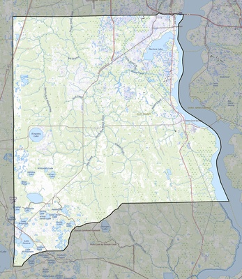 Clay County FL USGS topo map