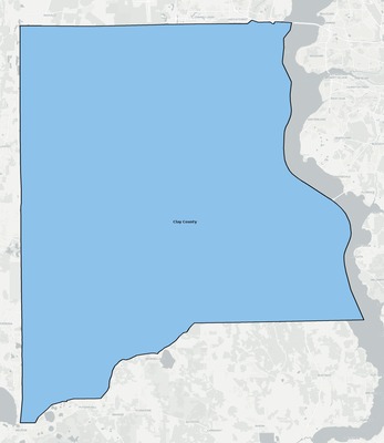 Clay County FL school district boundaries map